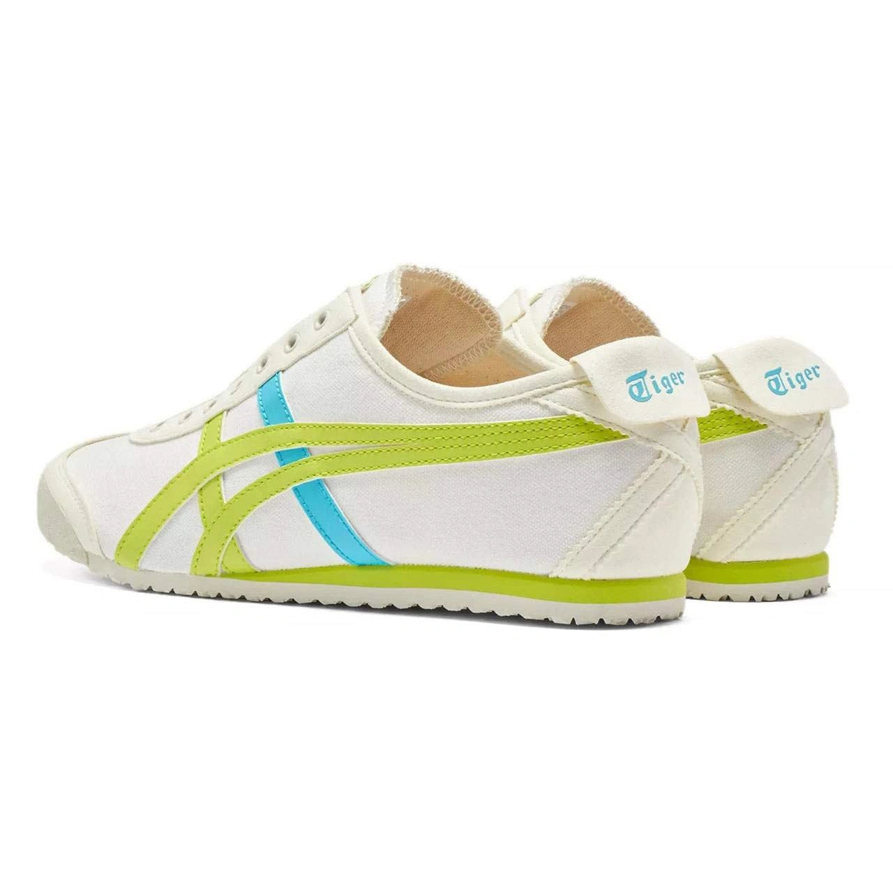 נעלי אוניטסוקה טייגר | Onitsuka Tiger MEXICO 66 SLIP-ON Cream Neon Lime