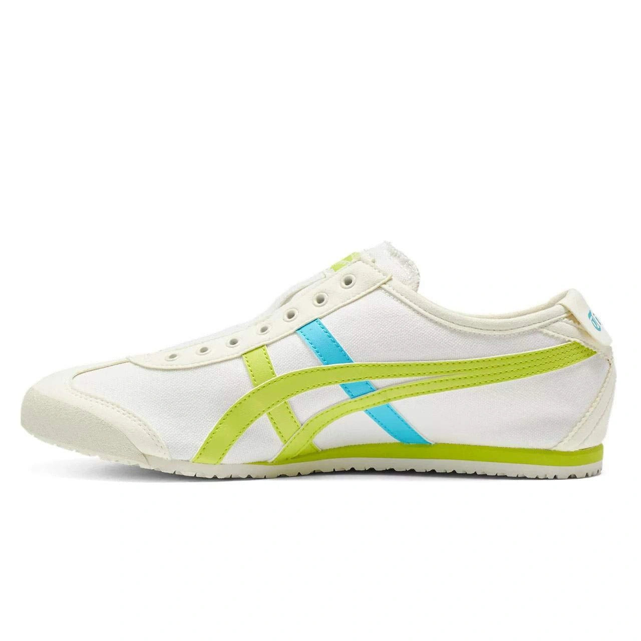 נעלי אוניטסוקה טייגר | Onitsuka Tiger MEXICO 66 SLIP-ON Cream Neon Lime