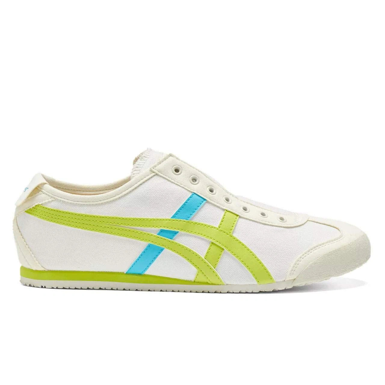 נעלי אוניטסוקה טייגר | Onitsuka Tiger MEXICO 66 SLIP-ON Cream Neon Lime