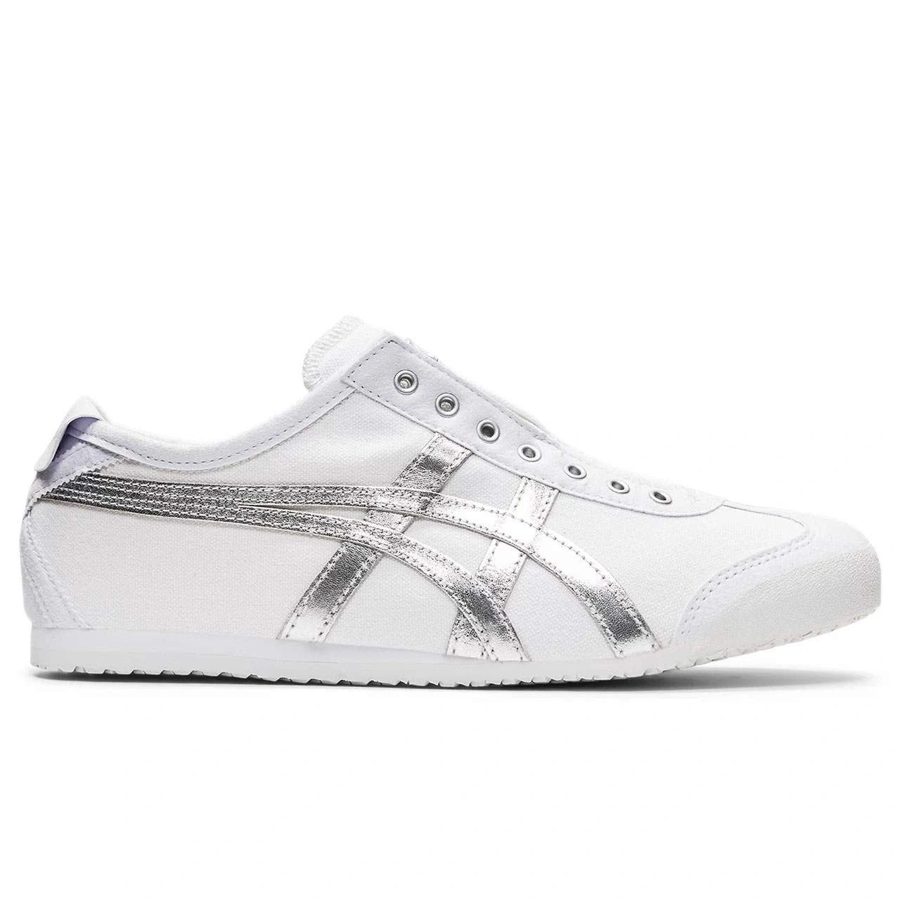 נעלי אוניטסוקה טייגר | Onitsuka Tiger MEXICO 66 SLIP-ON White Pure Silver