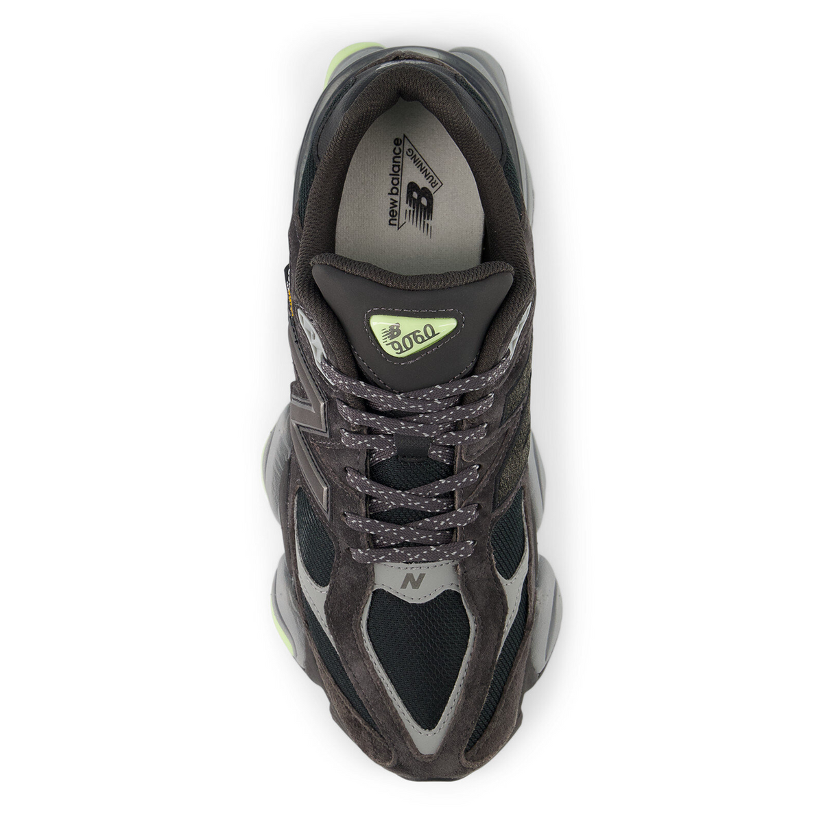 New Balance 9060 – Black Cement Dry Lime