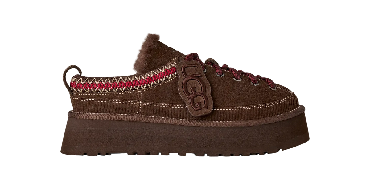 UGG Women's Heritage Lace-Up Slipper Burnt Cedar