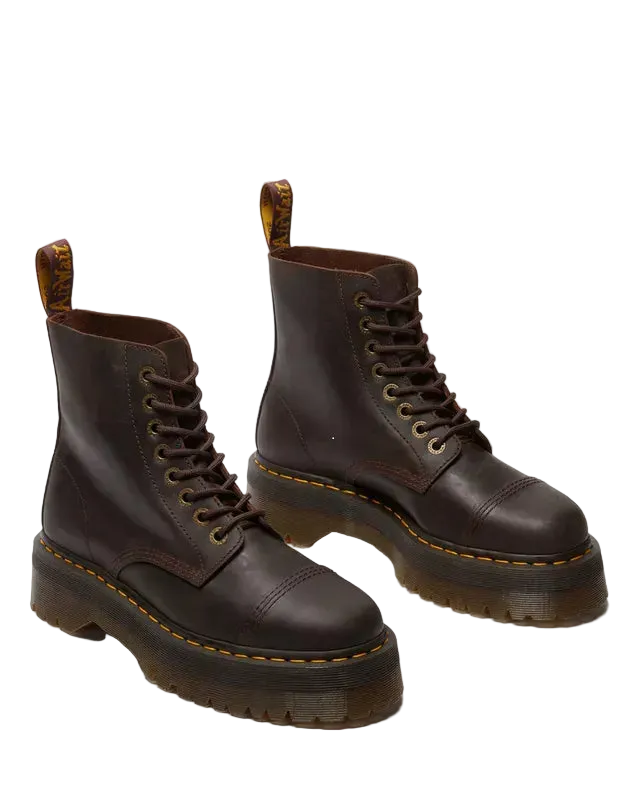 Dr. Martens Sinclair Crazy Horse Leather Platform Boots