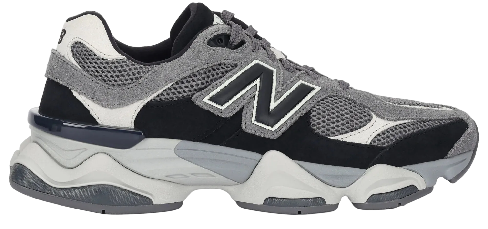 New Balance 9060 – Black Grey Suede