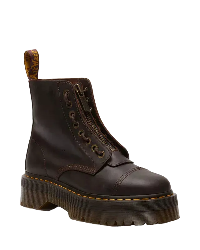 Dr. Martens Sinclair Crazy Horse Leather Platform Boots