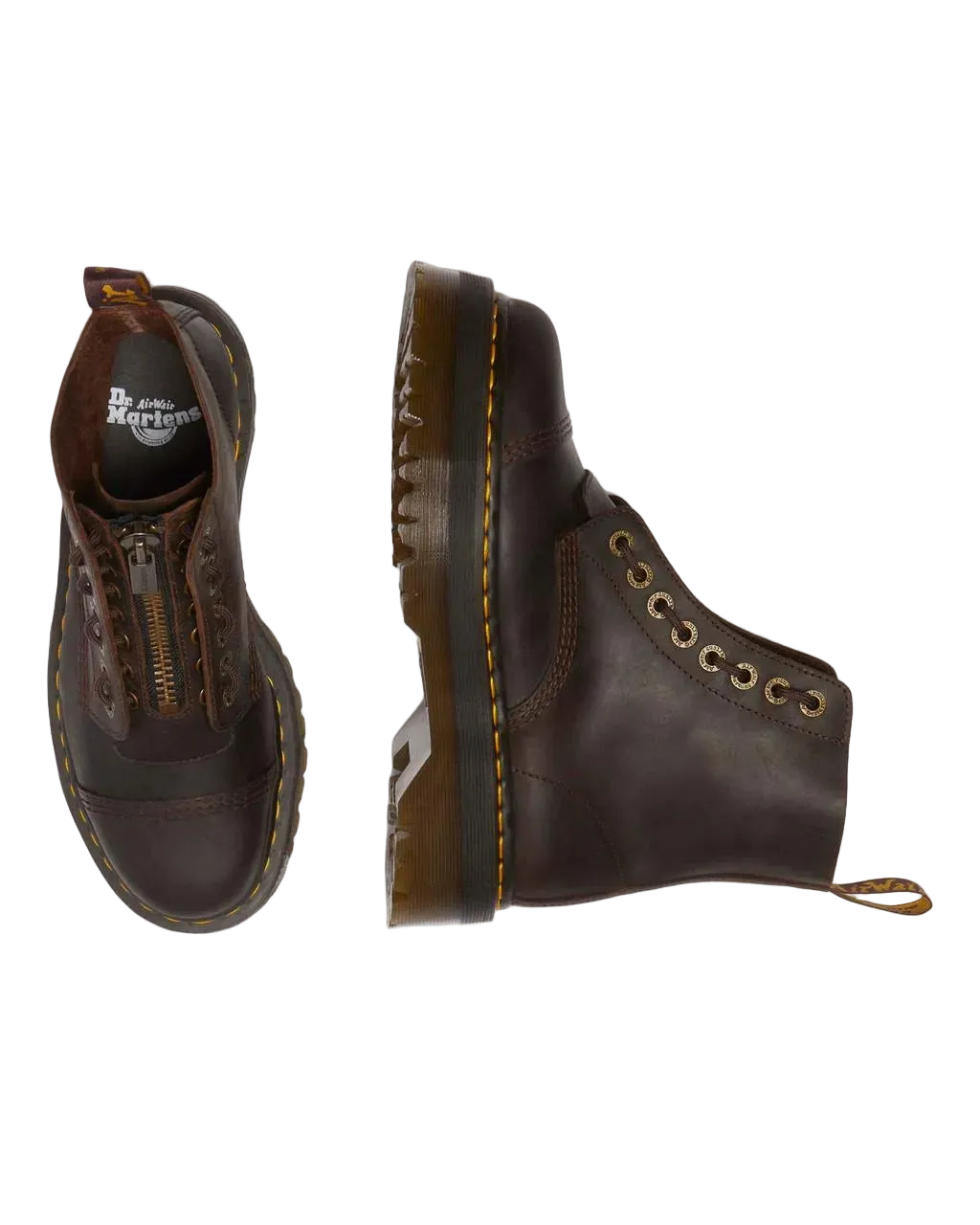 Dr. Martens Sinclair Crazy Horse Leather Platform Boots