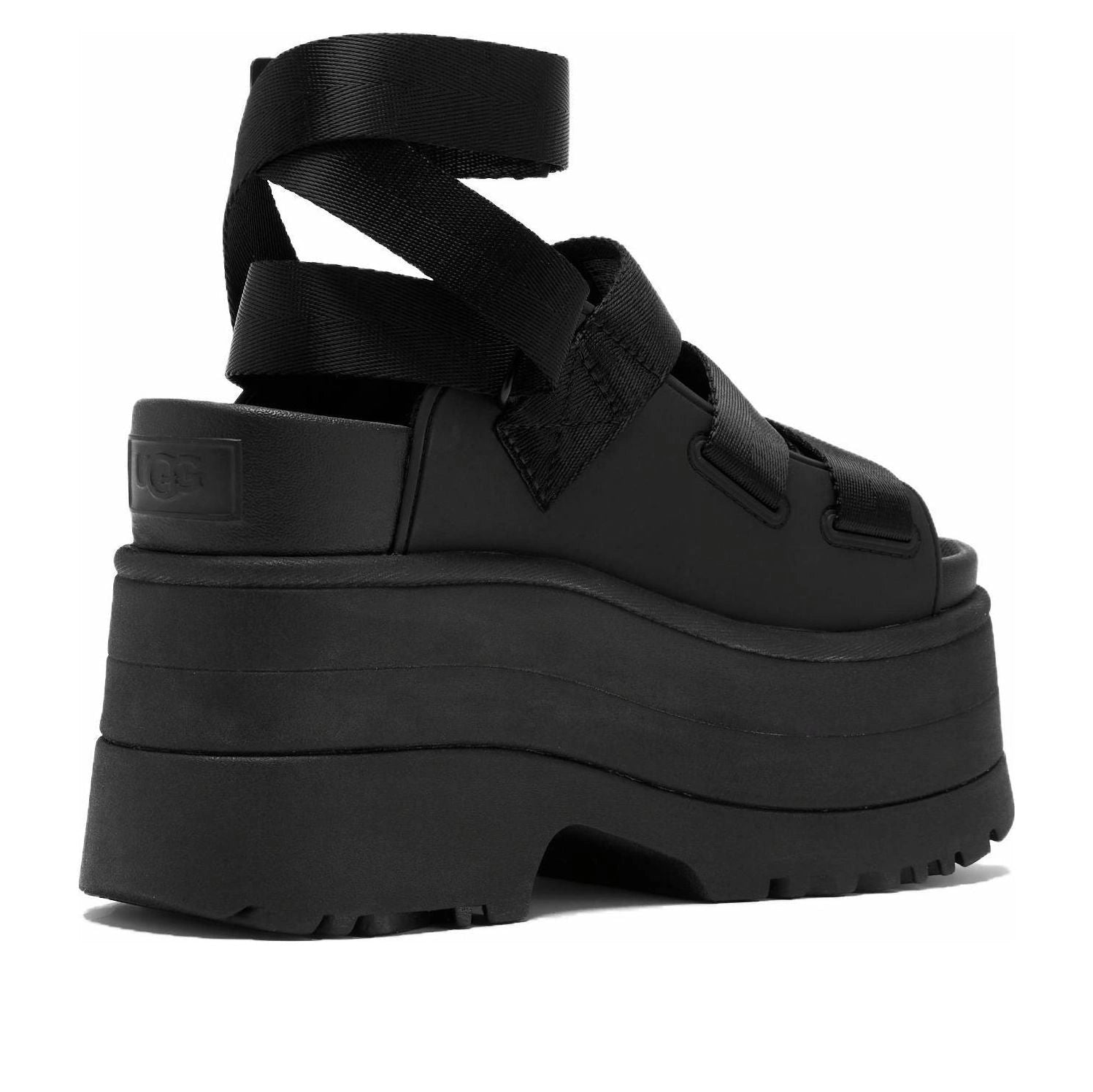 UGG GoldenRise Platform Sandals Black