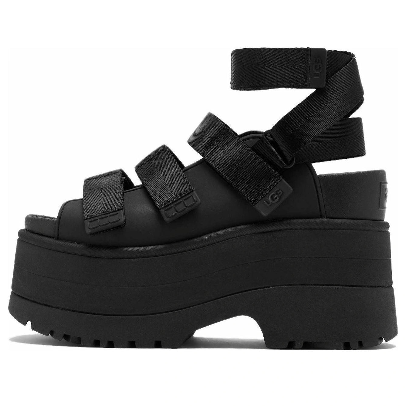 UGG GoldenRise Platform Sandals Black