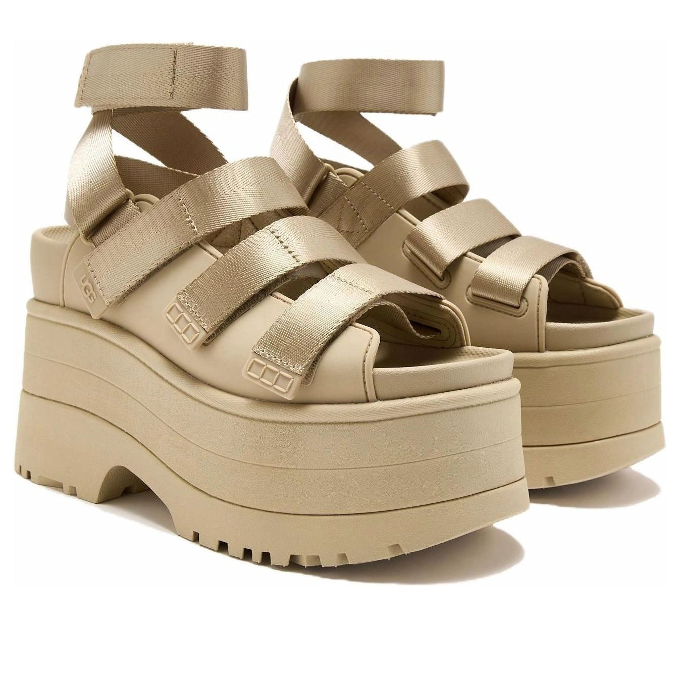 UGG GoldenRise Platform Sandals Mustard Seed