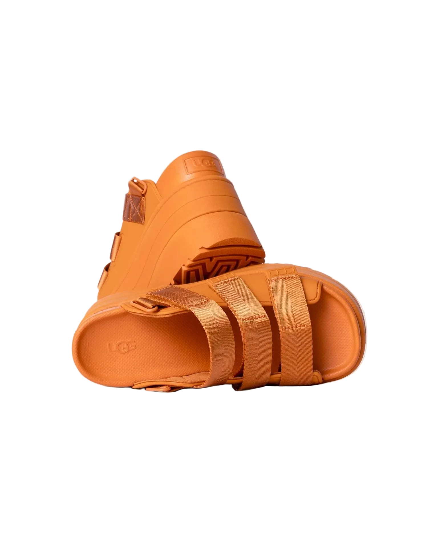 UGG GoldenRise Platform Sandals Dark Apricot