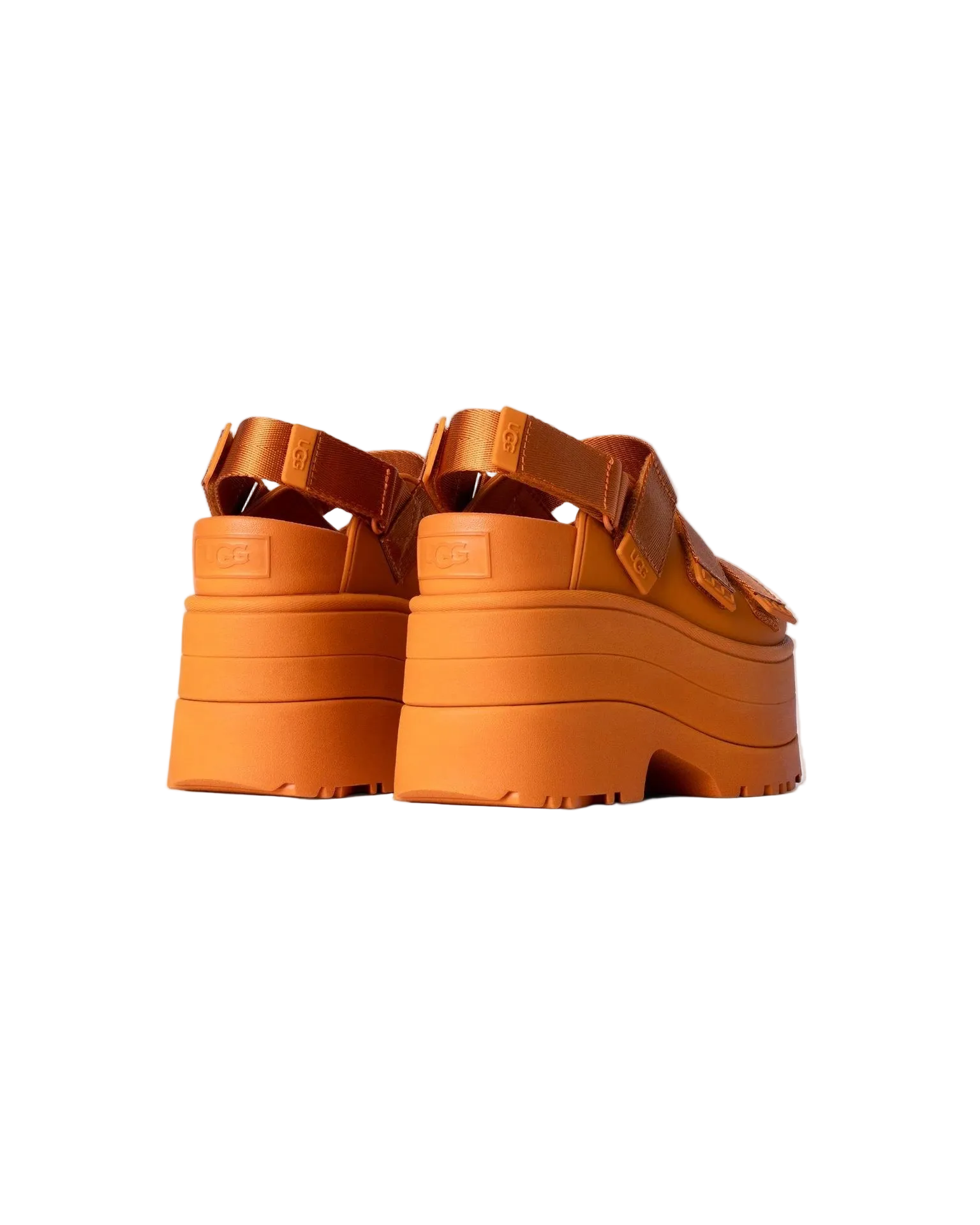 UGG GoldenRise Platform Sandals Dark Apricot