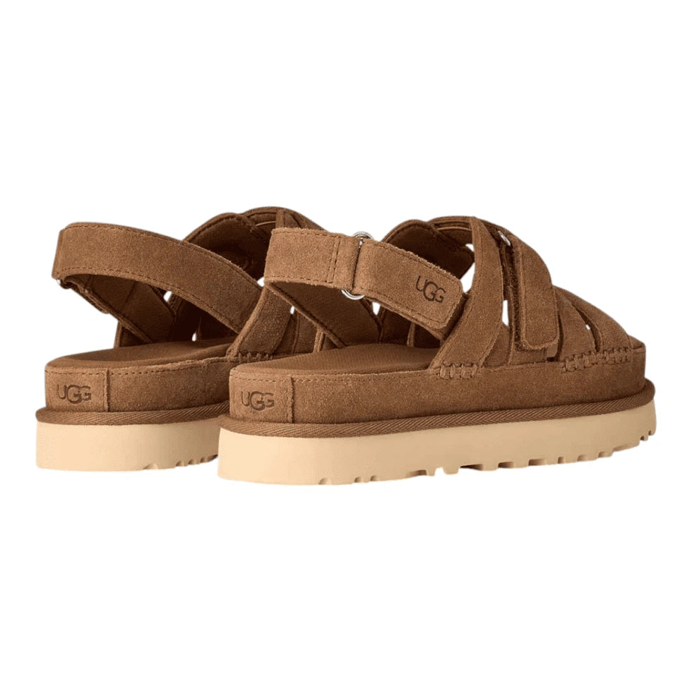 סנדלי נשים Chestnut UGG Goldenstar Gleam – סטייל מודרני ונוחות יומיומית Chestnut