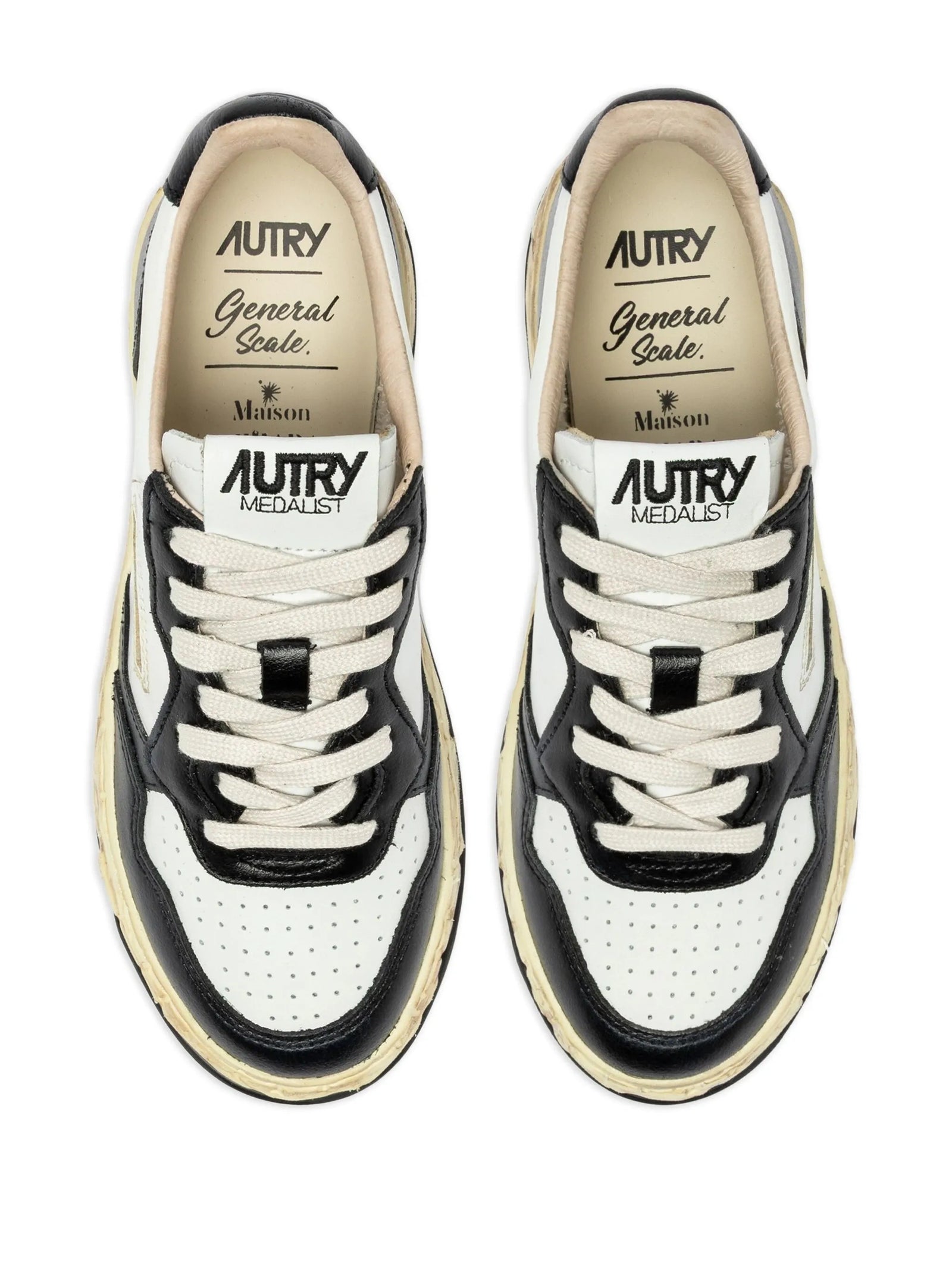 Autry Super Vintage Low Maison Mihara Yasuhiro White Black