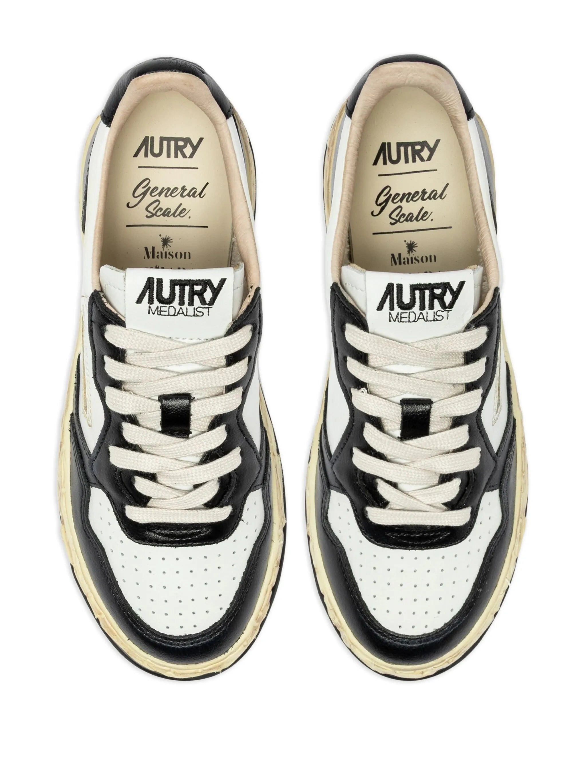 Autry Super Vintage Low Maison Mihara Yasuhiro White Black