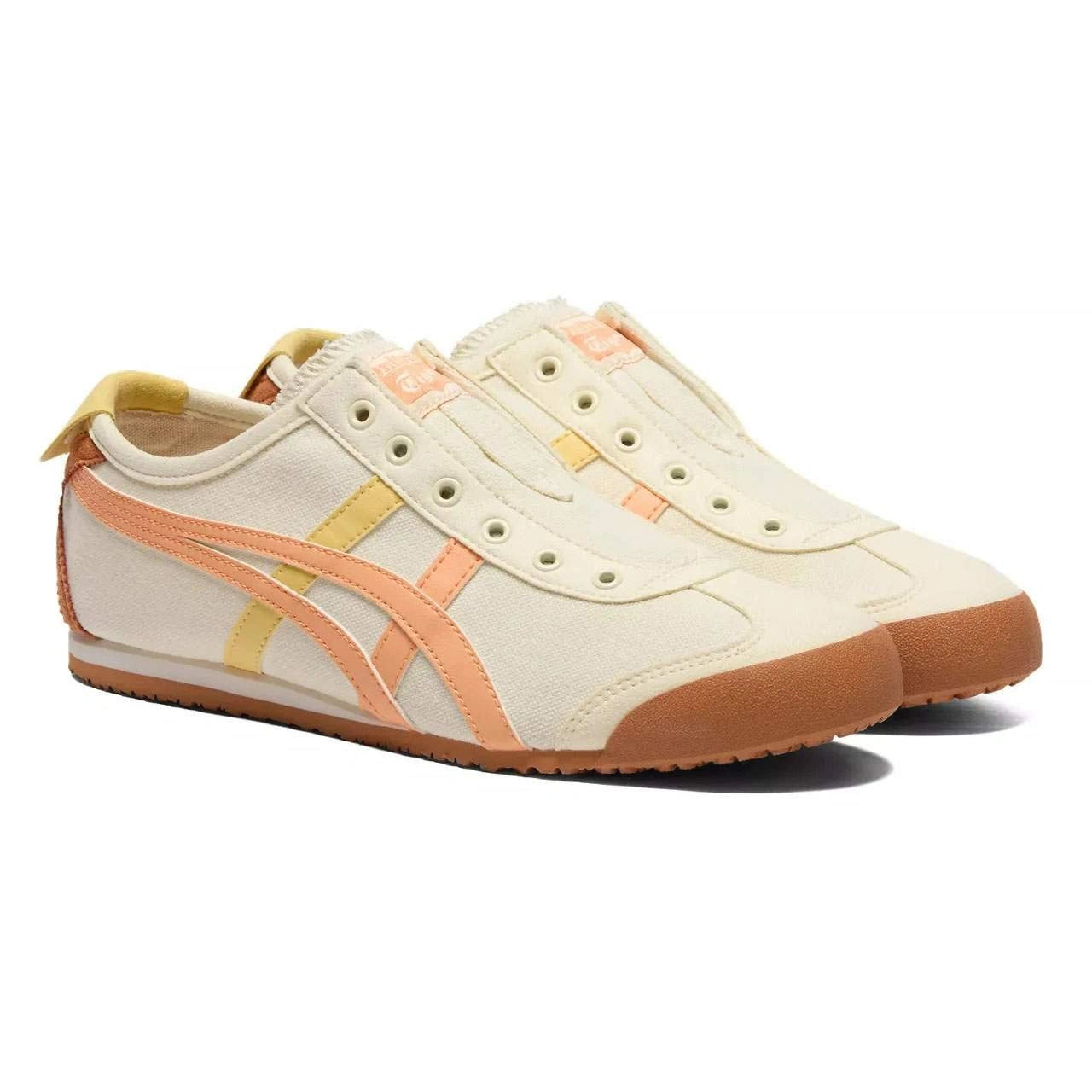 נעלי אוניטסוקה טייגר | Onitsuka Tiger MEXICO 66 SLIP-ON Ivory Summer Dune
