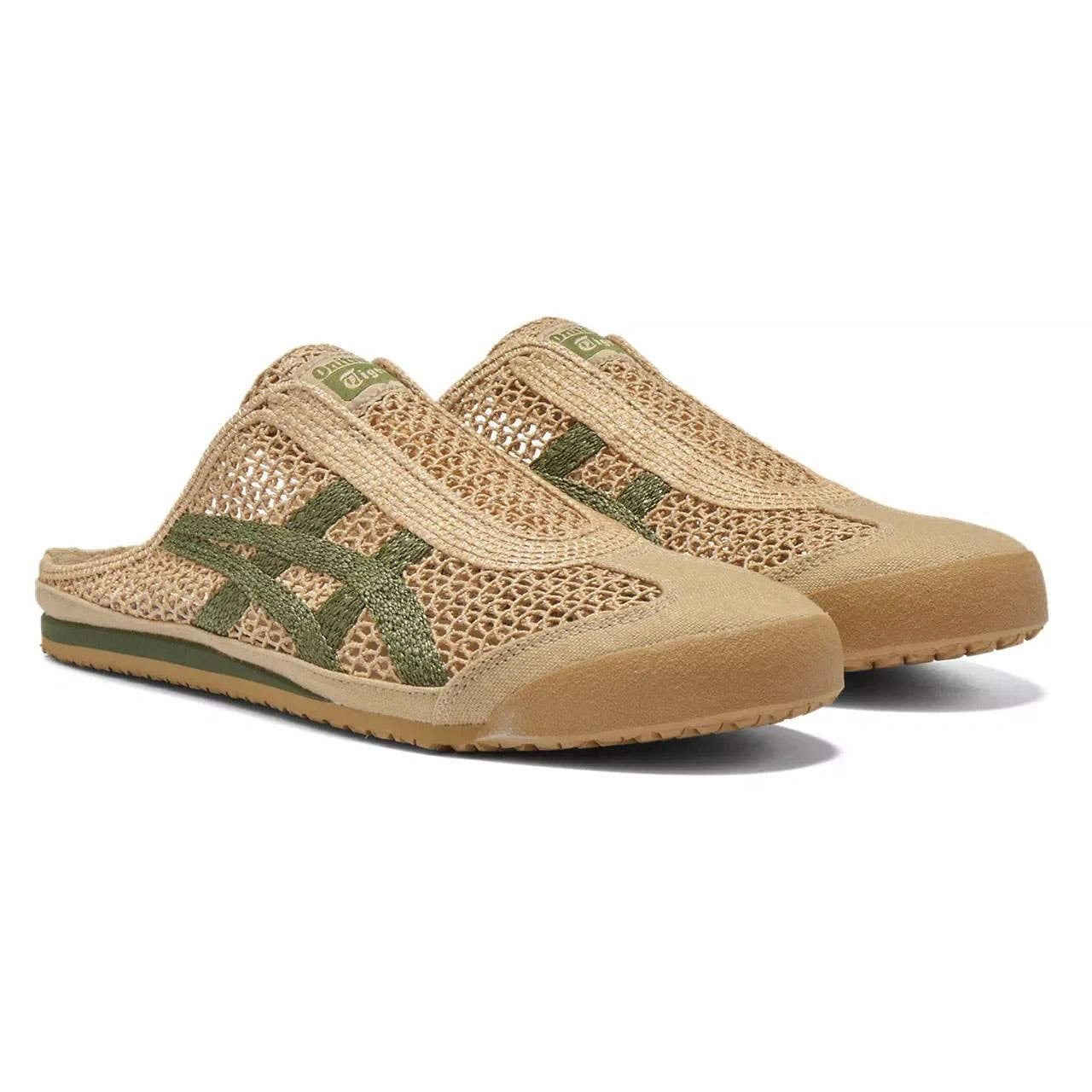 נעלי אוניטסוקה טייגר | Onitsuka Tiger MEXICO 66 SABOT Beige Green