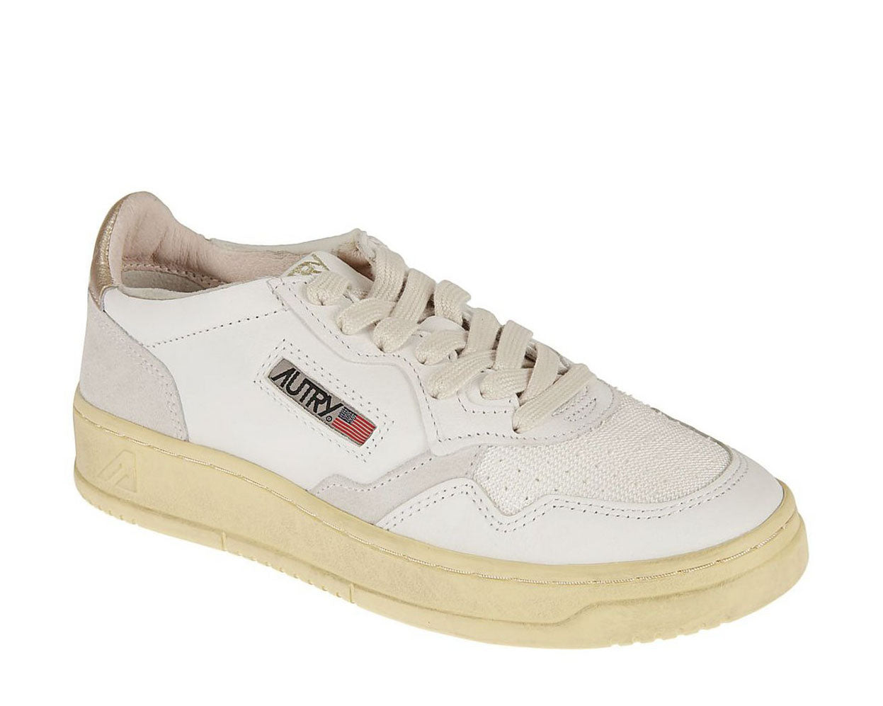 Autry Logo-Patch Lace-Up Sneakers