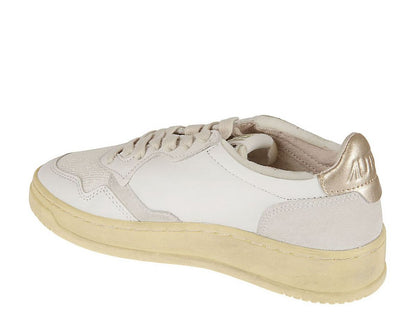 Autry Logo-Patch Lace-Up Sneakers
