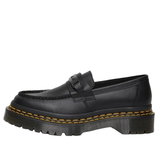 Dr. Martens Penton Bex Double Stitch Leather Loafers Black Poly Rip Stop + Element