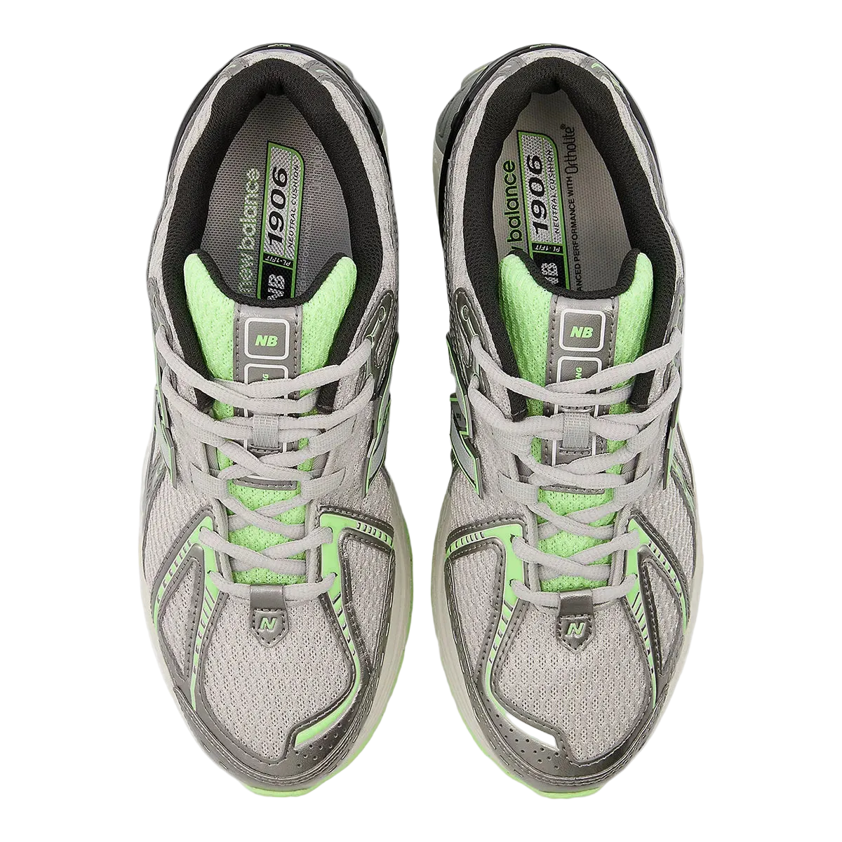 New Balance 1906 Dark Silver Metallic Mint Flash