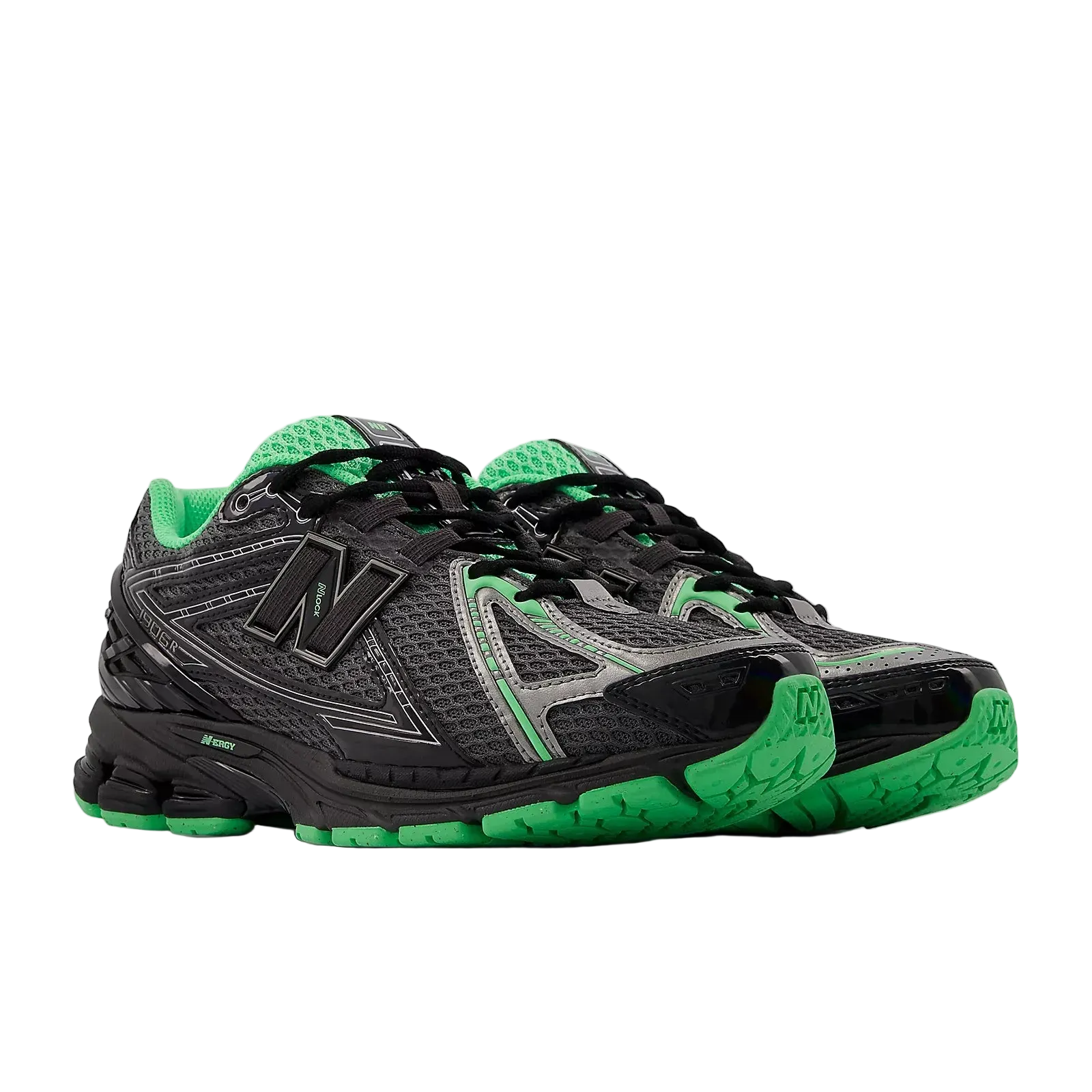 New Balance 1906 Dark Silver Metallic with Lime Leaf and Castlerock