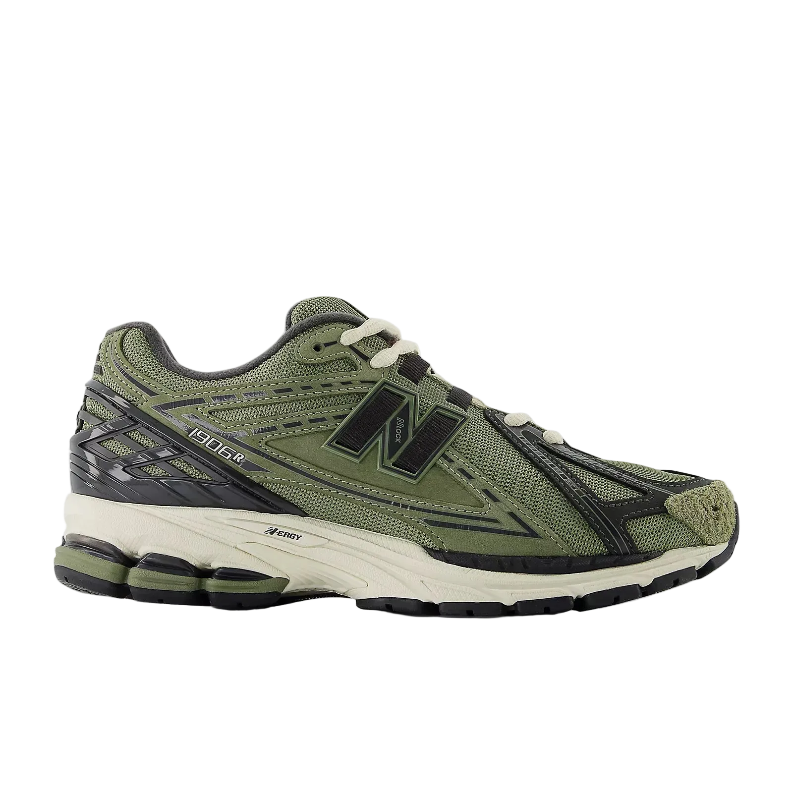 New Balance 1906 Dark Olivine with Black Cement and Timberwolf