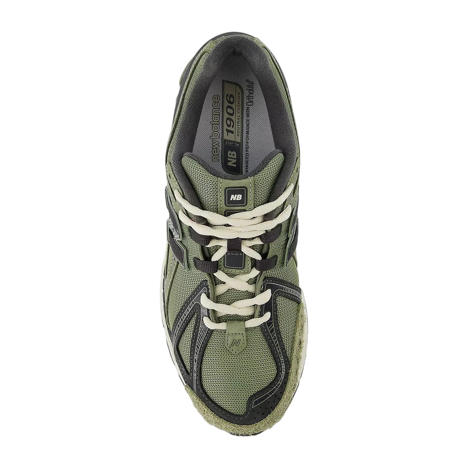 New Balance 1906 Dark Olivine with Black Cement and Timberwolf